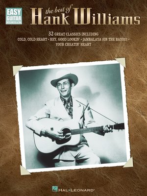 cover image of The Best of Hank Williams (Songbook)